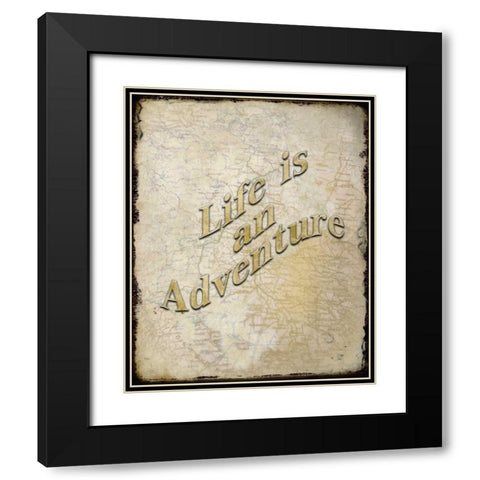 Life Is Black Modern Wood Framed Art Print with Double Matting by Allen, Kimberly