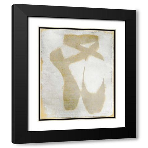 Golden Toes Black Modern Wood Framed Art Print with Double Matting by Allen, Kimberly