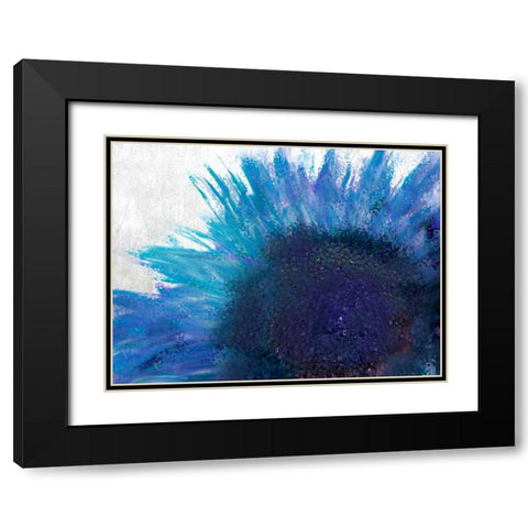 Blooming Sunflower Black Modern Wood Framed Art Print with Double Matting by Allen, Kimberly