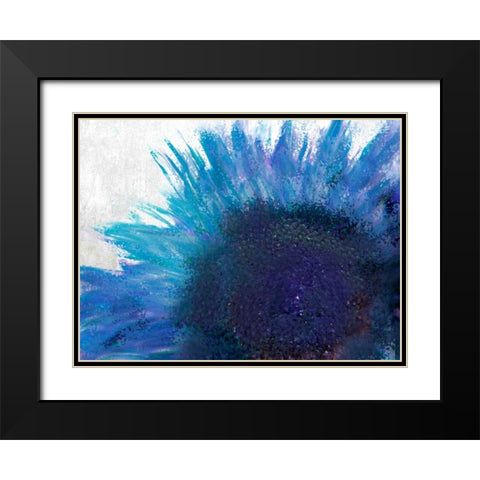 Blooming Sunflower Black Modern Wood Framed Art Print with Double Matting by Allen, Kimberly