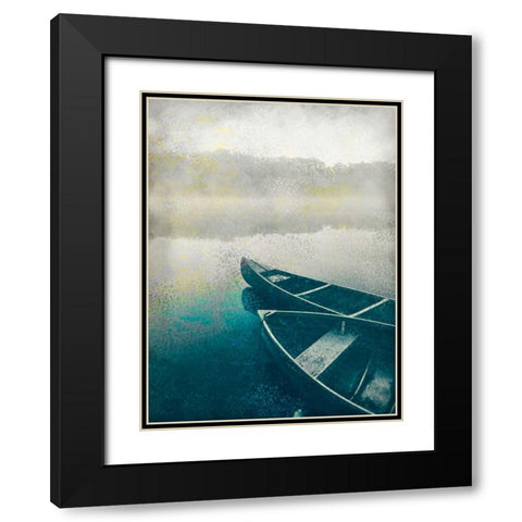 Lake Dusk Black Modern Wood Framed Art Print with Double Matting by Allen, Kimberly