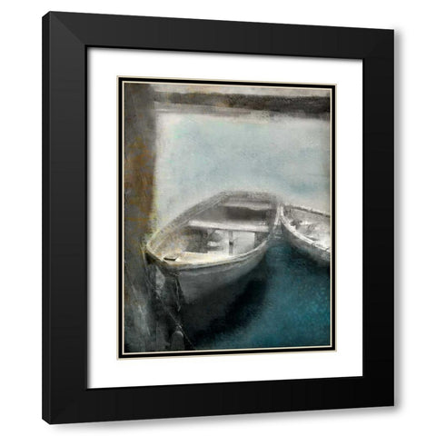 Lake Dusk 2 Black Modern Wood Framed Art Print with Double Matting by Allen, Kimberly