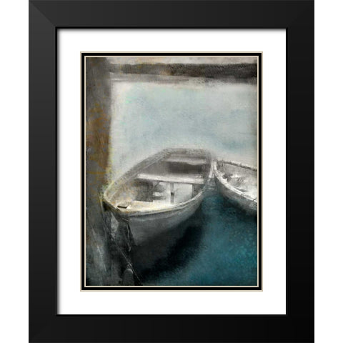 Lake Dusk 2 Black Modern Wood Framed Art Print with Double Matting by Allen, Kimberly