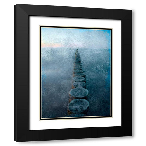 In a Row Black Modern Wood Framed Art Print with Double Matting by Allen, Kimberly