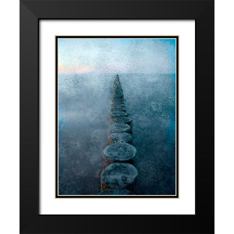 In a Row Black Modern Wood Framed Art Print with Double Matting by Allen, Kimberly