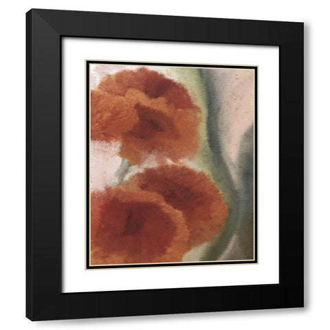 Fall Blooms 2 Black Modern Wood Framed Art Print with Double Matting by Kimberly, Allen