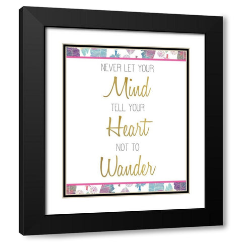 Wild 7 Black Modern Wood Framed Art Print with Double Matting by Kimberly, Allen