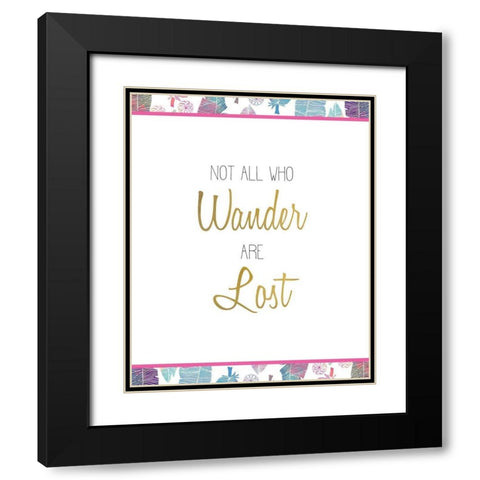 Wild 8 Black Modern Wood Framed Art Print with Double Matting by Kimberly, Allen