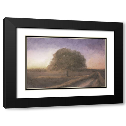 Fall Dusk Black Modern Wood Framed Art Print with Double Matting by Kimberly, Allen