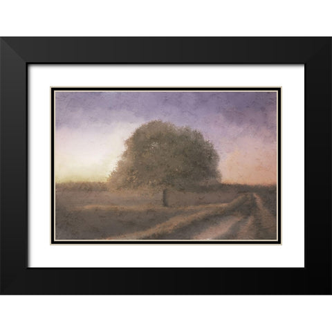 Fall Dusk Black Modern Wood Framed Art Print with Double Matting by Kimberly, Allen