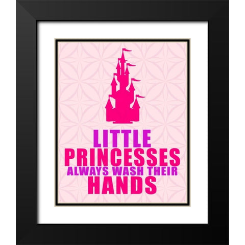 Little Princesses Hands Black Modern Wood Framed Art Print with Double Matting by Allen, Kimberly