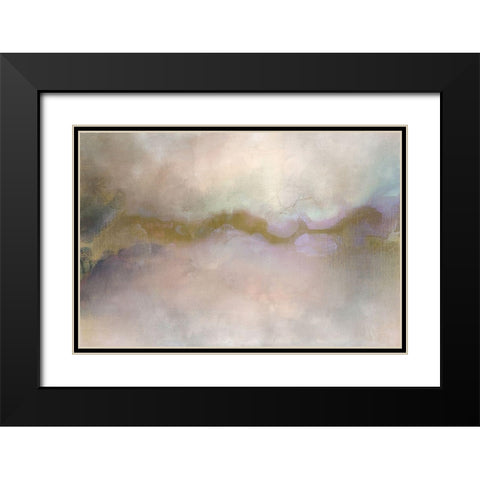 Streak of Purple Black Modern Wood Framed Art Print with Double Matting by Kimberly, Allen