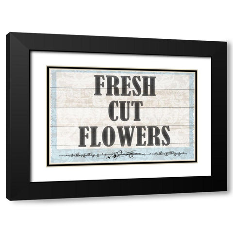 Fresh Cut Flowers Black Modern Wood Framed Art Print with Double Matting by Kimberly, Allen