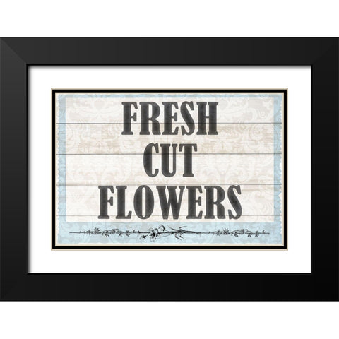 Fresh Cut Flowers Black Modern Wood Framed Art Print with Double Matting by Kimberly, Allen