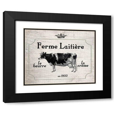 la Creme Black Modern Wood Framed Art Print with Double Matting by Kimberly, Allen