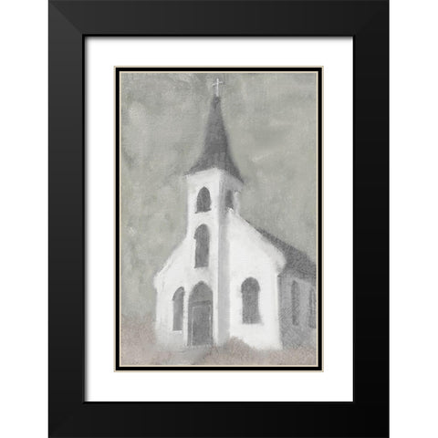 Steeple Black Modern Wood Framed Art Print with Double Matting by Kimberly, Allen