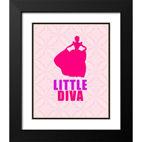 Diva Black Modern Wood Framed Art Print with Double Matting by Allen, Kimberly