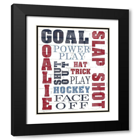 GOAL Black Modern Wood Framed Art Print with Double Matting by Kimberly, Allen