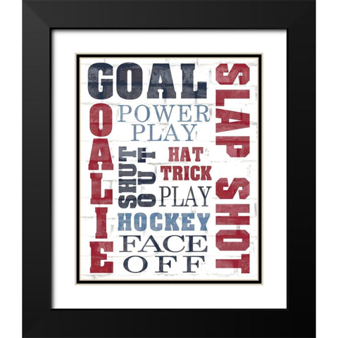 GOAL Black Modern Wood Framed Art Print with Double Matting by Kimberly, Allen