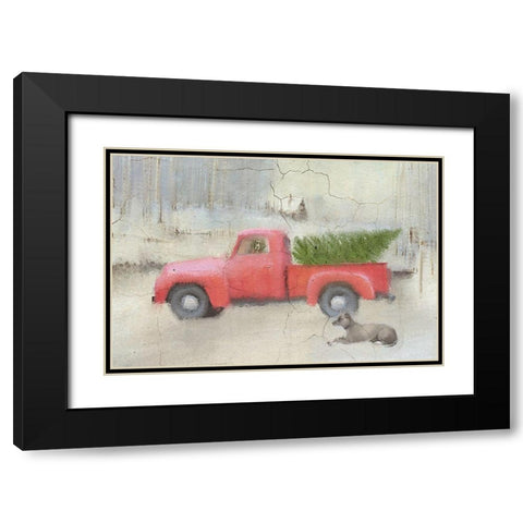 Picking a Tree Black Modern Wood Framed Art Print with Double Matting by Kimberly, Allen