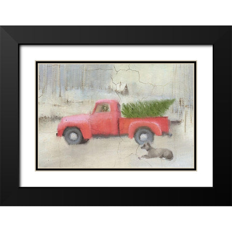 Picking a Tree Black Modern Wood Framed Art Print with Double Matting by Kimberly, Allen