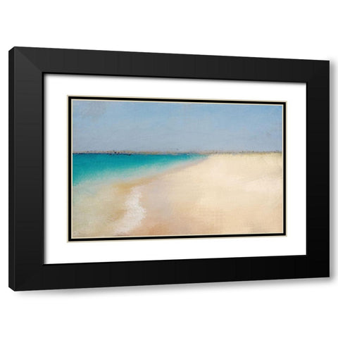 Coastal Horizon Black Modern Wood Framed Art Print with Double Matting by Kimberly, Allen