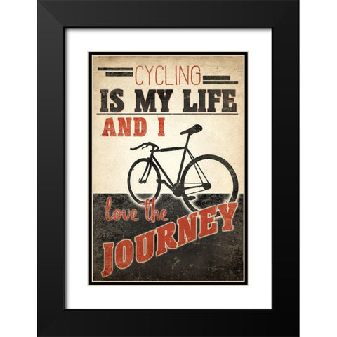 Love the Journey Black Modern Wood Framed Art Print with Double Matting by Allen, Kimberly