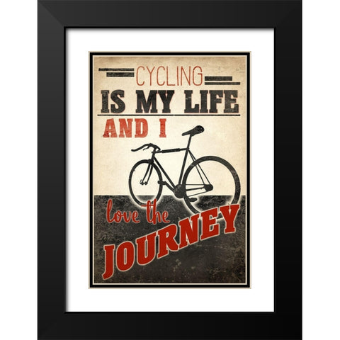 Love The Journey Black Modern Wood Framed Art Print with Double Matting by Kimberly, Allen