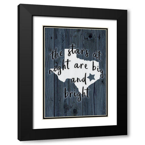 The Stars at Night Black Modern Wood Framed Art Print with Double Matting by Kimberly, Allen