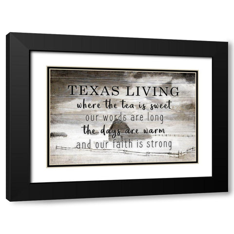 Texas Living Black Modern Wood Framed Art Print with Double Matting by Kimberly, Allen