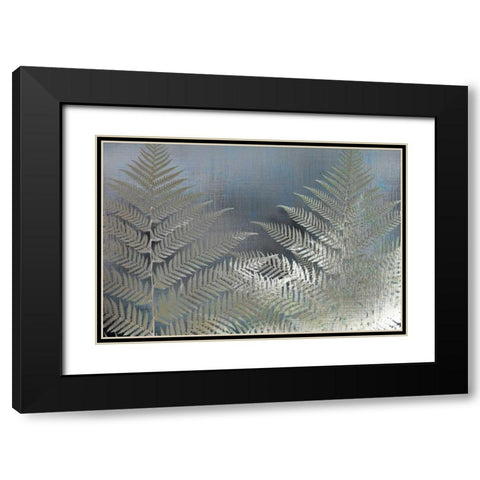 Frosted Ferns Black Modern Wood Framed Art Print with Double Matting by Allen, Kimberly