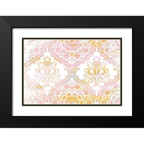 Pink Orange Dream Black Modern Wood Framed Art Print with Double Matting by Kimberly, Allen