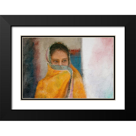 Gaze Black Modern Wood Framed Art Print with Double Matting by Kimberly, Allen