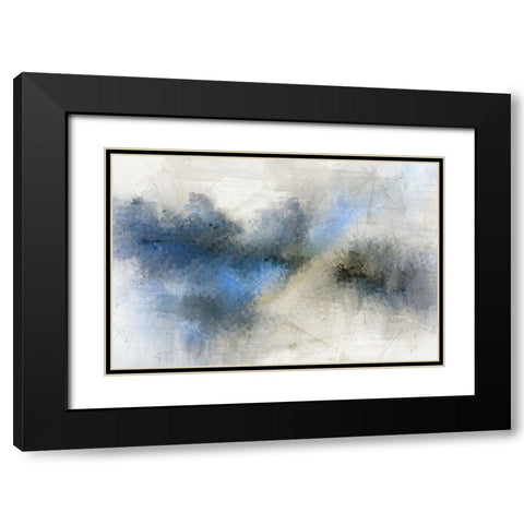 Modern Blue Black Modern Wood Framed Art Print with Double Matting by Allen, Kimberly