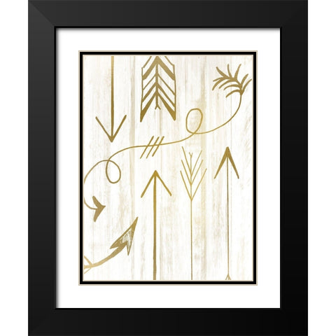 Arrow Way 2 Black Modern Wood Framed Art Print with Double Matting by Kimberly, Allen