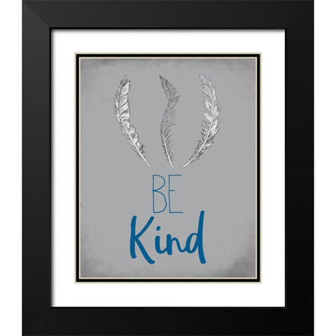 BE  boy Black Modern Wood Framed Art Print with Double Matting by Kimberly, Allen