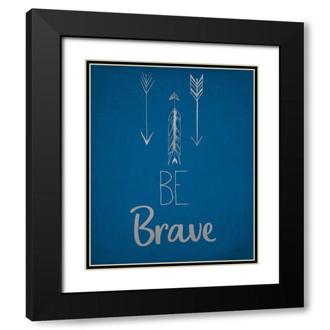 BE 2 boy Black Modern Wood Framed Art Print with Double Matting by Kimberly, Allen