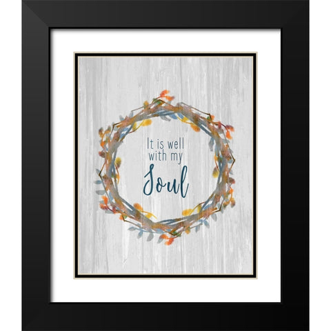 It is Well Black Modern Wood Framed Art Print with Double Matting by Kimberly, Allen