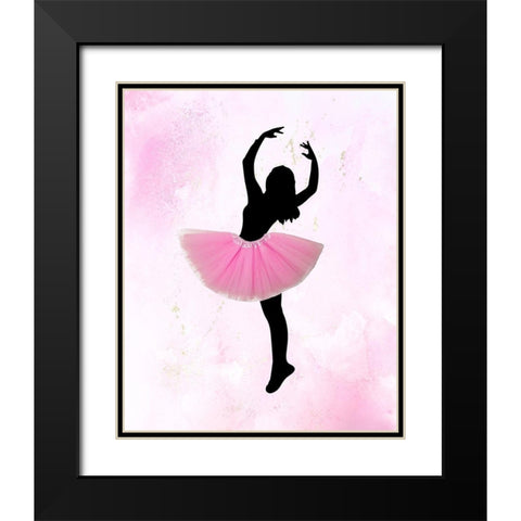 Dancer 1 Black Modern Wood Framed Art Print with Double Matting by Kimberly, Allen