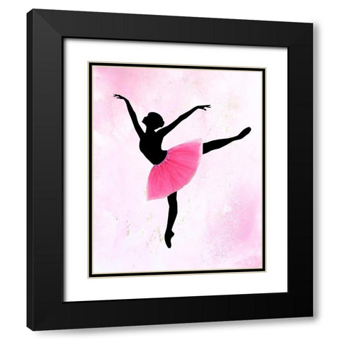 Dancer 2 Black Modern Wood Framed Art Print with Double Matting by Kimberly, Allen