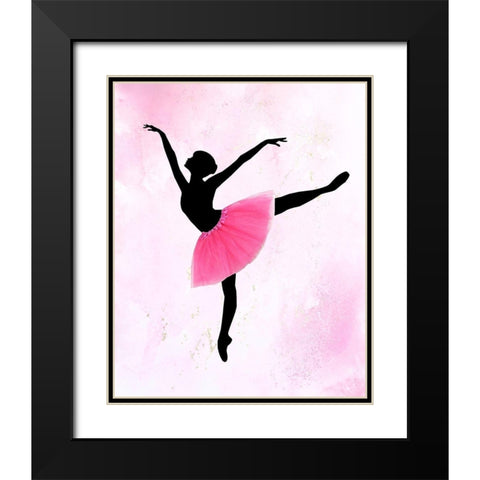Dancer 2 Black Modern Wood Framed Art Print with Double Matting by Kimberly, Allen