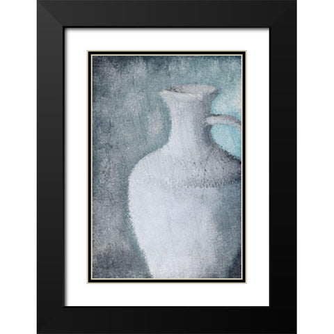 Cool Blue Black Modern Wood Framed Art Print with Double Matting by Allen, Kimberly