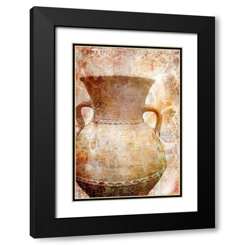 Orange History Black Modern Wood Framed Art Print with Double Matting by Allen, Kimberly