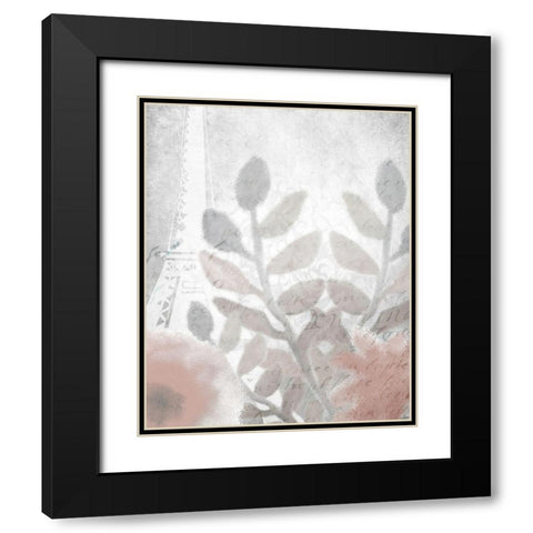 Dusty Rose 3 Black Modern Wood Framed Art Print with Double Matting by Kimberly, Allen