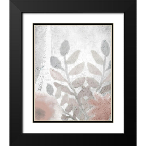 Dusty Rose 3 Black Modern Wood Framed Art Print with Double Matting by Kimberly, Allen