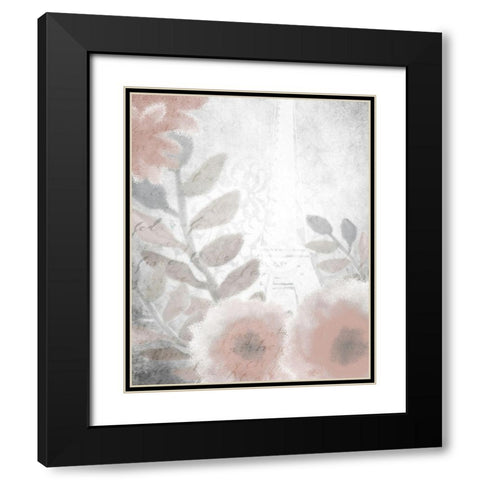 Dusty Rose 4 Black Modern Wood Framed Art Print with Double Matting by Kimberly, Allen