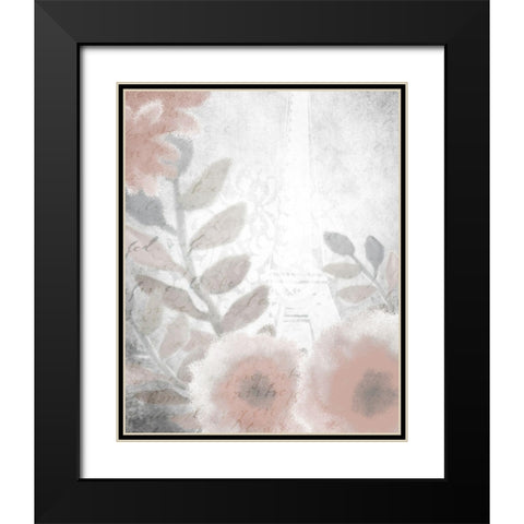 Dusty Rose 4 Black Modern Wood Framed Art Print with Double Matting by Kimberly, Allen