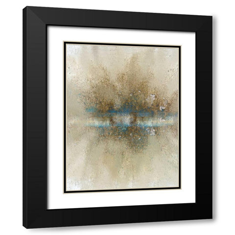 Burst 1 Black Modern Wood Framed Art Print with Double Matting by Allen, Kimberly