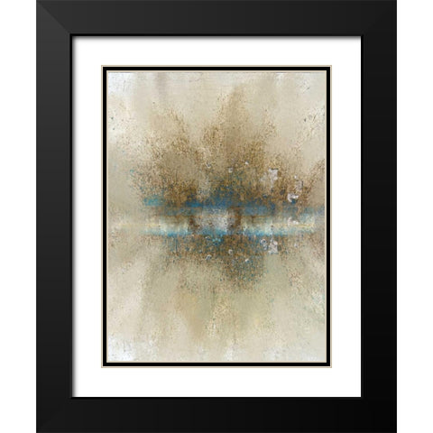 Burst 1 Black Modern Wood Framed Art Print with Double Matting by Allen, Kimberly