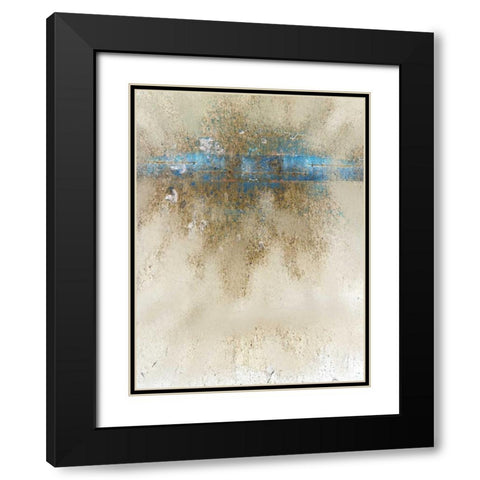 Burst 2 Black Modern Wood Framed Art Print with Double Matting by Allen, Kimberly